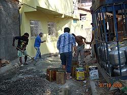 Baustelle im Juli 2008